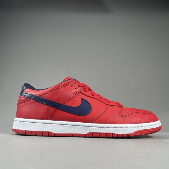 Nike ID Dunk Low Patriots Men’s Size 11.5 Red Blue Casual Sneakers Skate Shoes - Picture 6 of 9